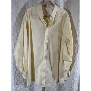 Roundtree & Yorke Gold Label Men's Non-Iron Fitted Shirt Sz 18 1/2 -36/37 Tall